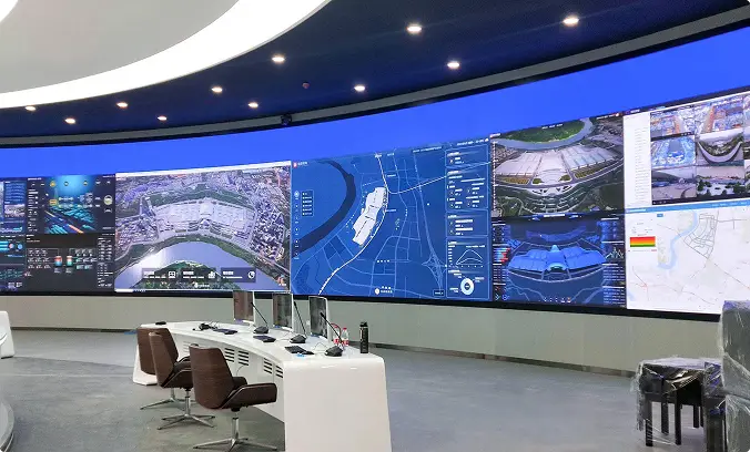 Versatile LED Display Screen Application Showcase Control Command Centers Pad