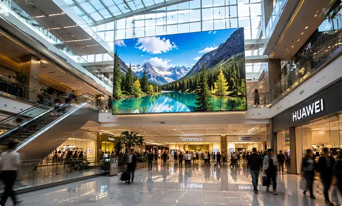 Versatile LED Display Screen Application Showcase Shopping Mall Pad