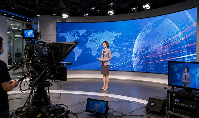 Broadcast Studio Creative Background Walls Mobile