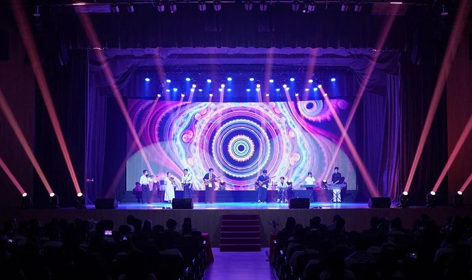 Indoor Concert Stage Background Displays Mobile